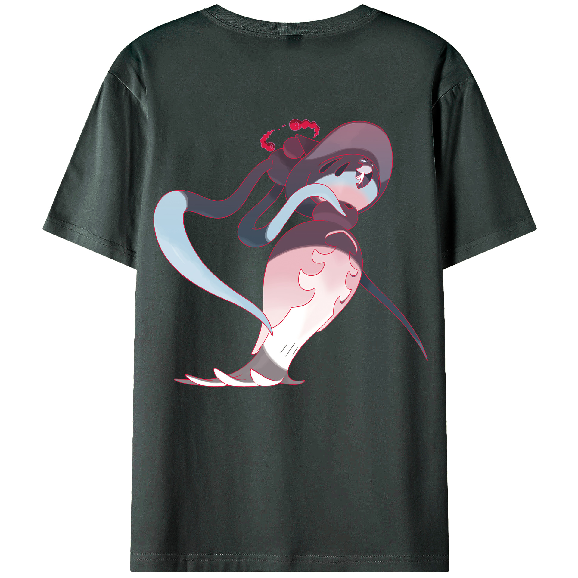 （画像用） ポケットモンスター Pokémon 綿100％ メンズ半袖Tシャツ（バックプリント） 通気性